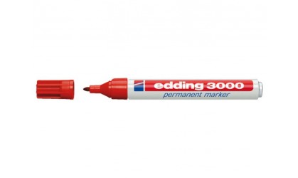 Viltstift Edding 3000 rond 1.5-3mm rood (per stuk)